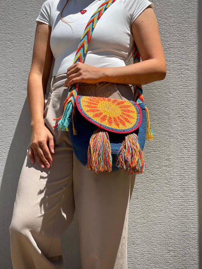 Mochila Tapa Perlada MEDIANA🌟(22x20Cm)