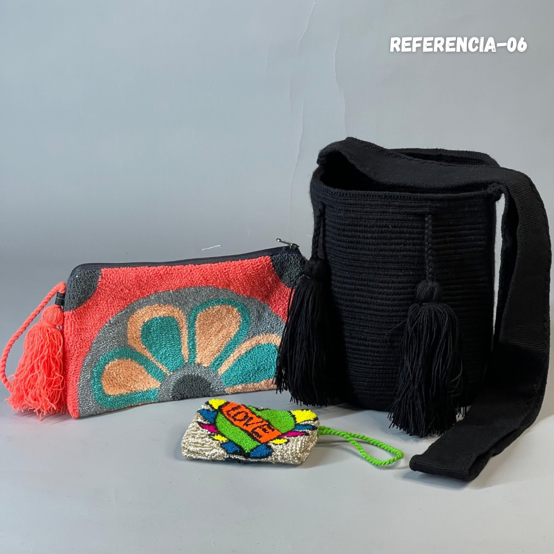 ✨Set: Mochila MEDIANA UNICOLOR+ Sobre + MONEDERO 🎁