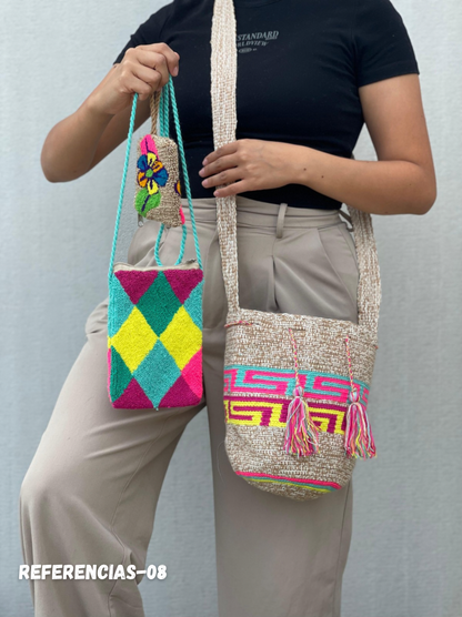 ✨Combo: Mochila MEDIANA Diseño+ Portacelular + (MONEDERO GRATIS) 🎁