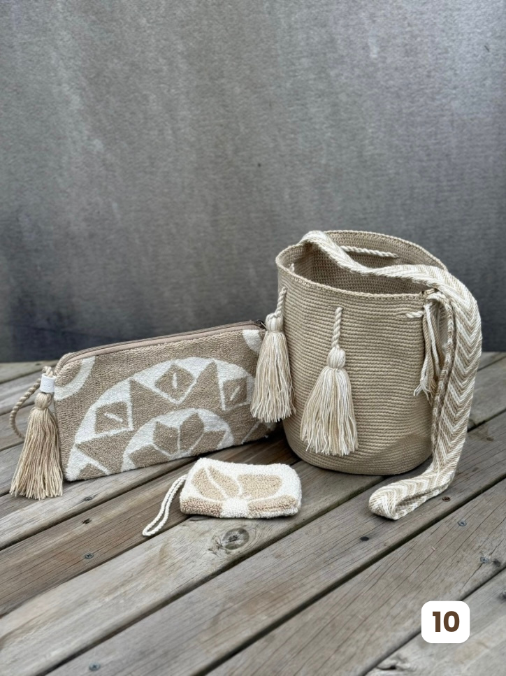 💫 Combos Wayuu: Mochila MEDIANA+ Sobre + (MONEDERO GRATIS) 🎁
