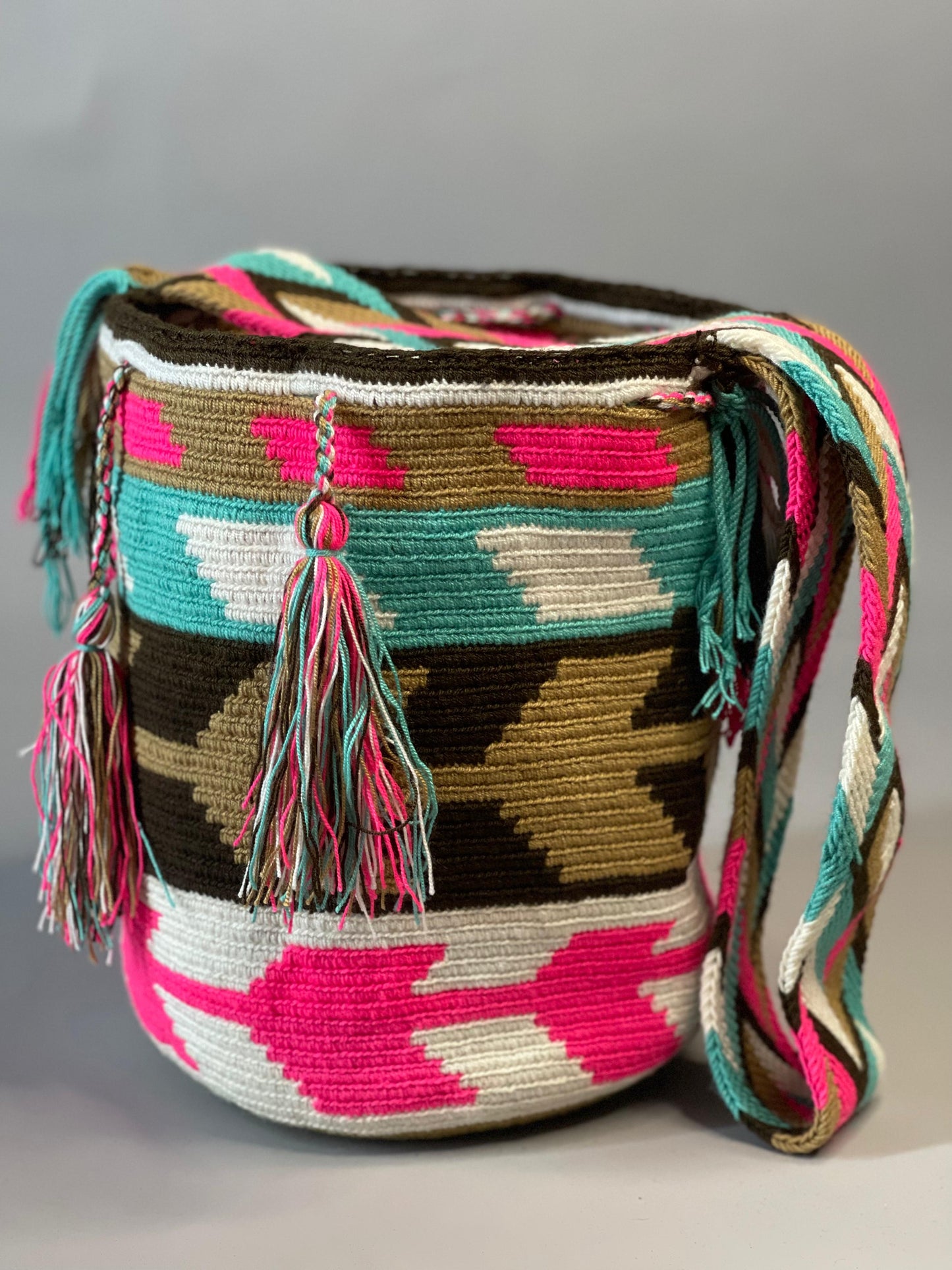 Mochila GRANDE Tonos Rosa🌹💞(31x28)