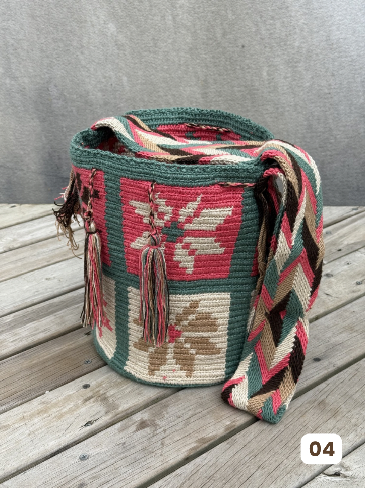 Mochila GRANDE Tonos Guayaba (31x28)