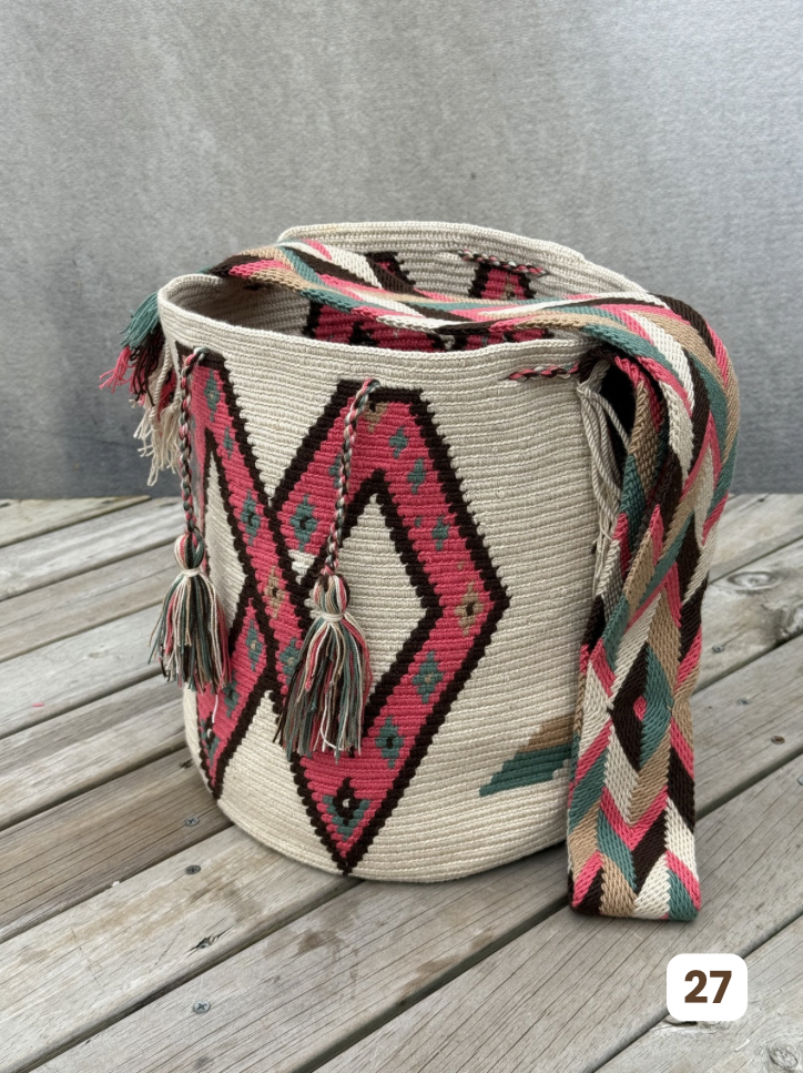 Mochila GRANDE Tonos Guayaba (31x28)