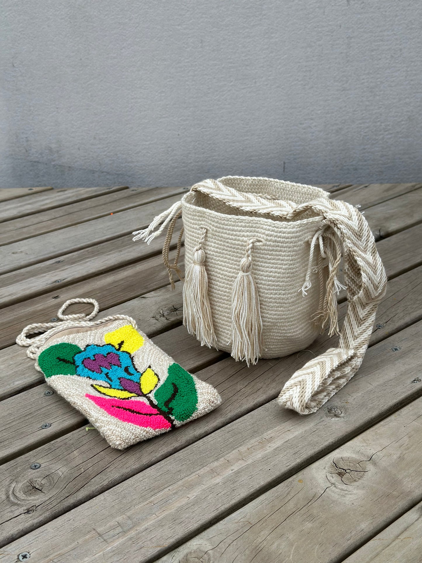 🎒📱 Combo Wayuu: Mochila Pequeña + PortaCelular 🚚✨