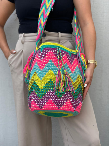 Large Pearl Wayuu Backpack