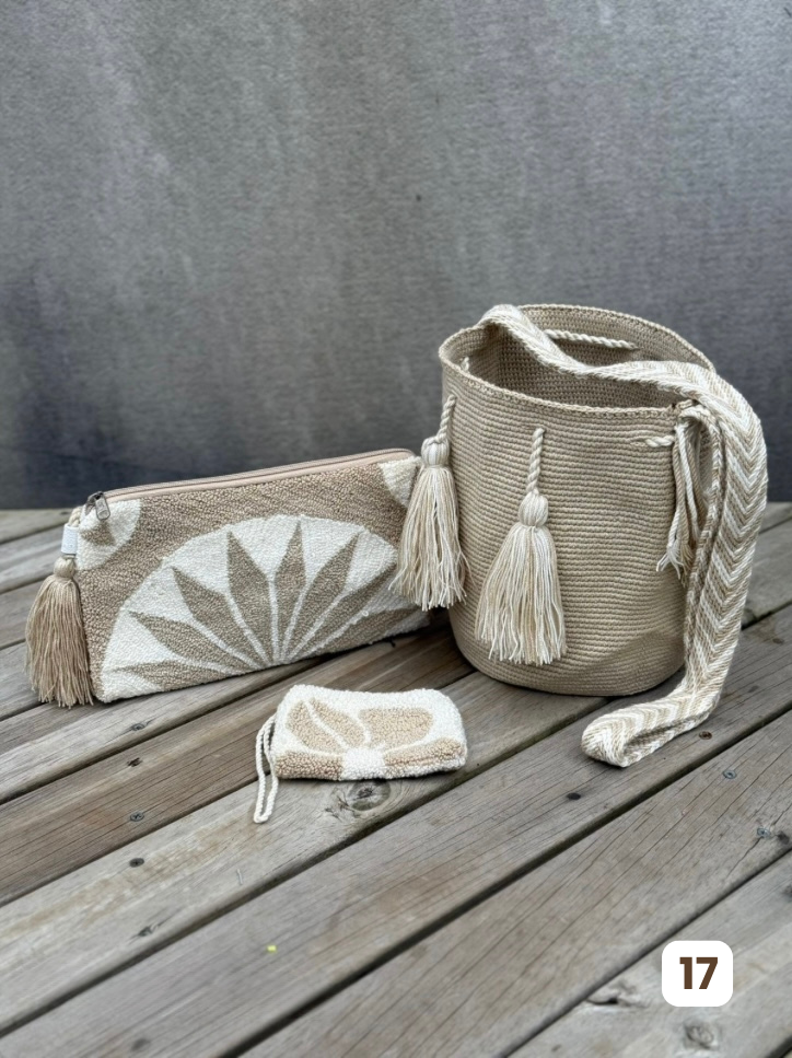 💫 Combos Wayuu: Mochila MEDIANA+ Sobre + (MONEDERO GRATIS) 🎁