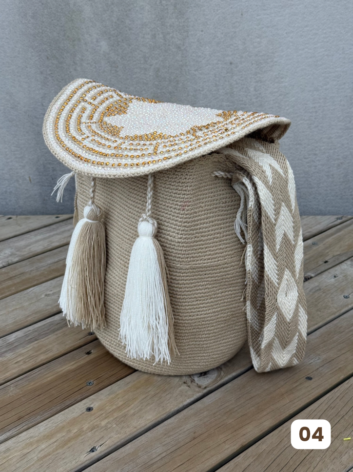 Mochila GRANDE Tapa Perlada🌟(31x28)