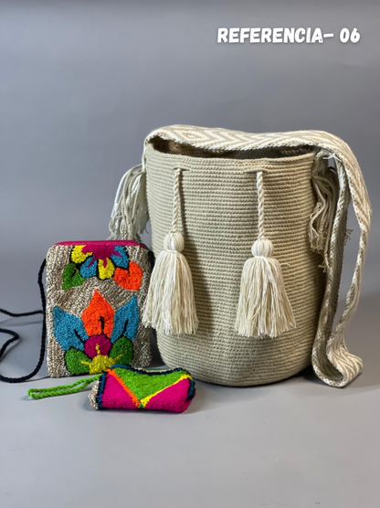 💫 Combo: Mochila GRANDE+ Portacelular + (MONEDERO GRATIS) 🎁