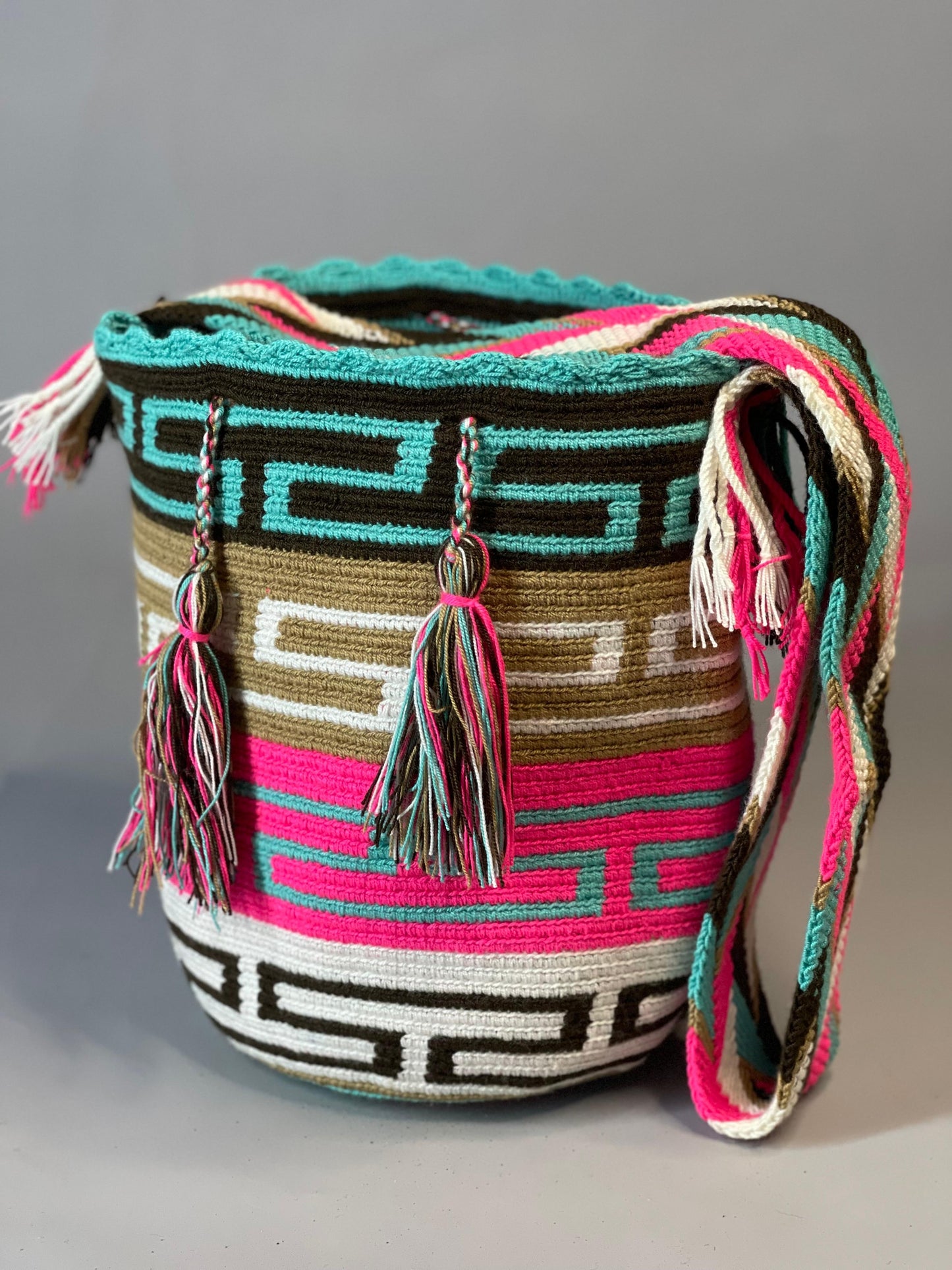Mochila GRANDE Tonos Rosa🌹💞(31x28)