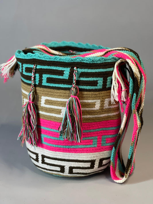 Mochila GRANDE Tonos Rosa🌹💞(31x28)