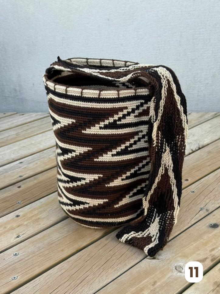 Mochila GRANDE tipo Arhuaca ⭐️🐑(30x28)