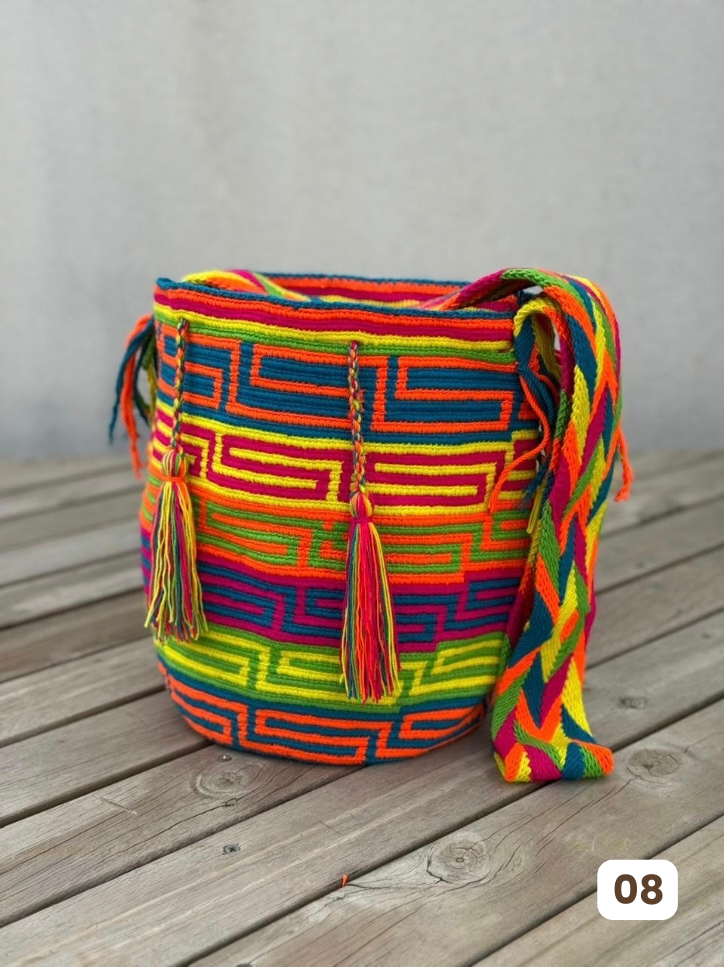 Mochila GRANDE Fiesta Tropical🌴 (31x28)