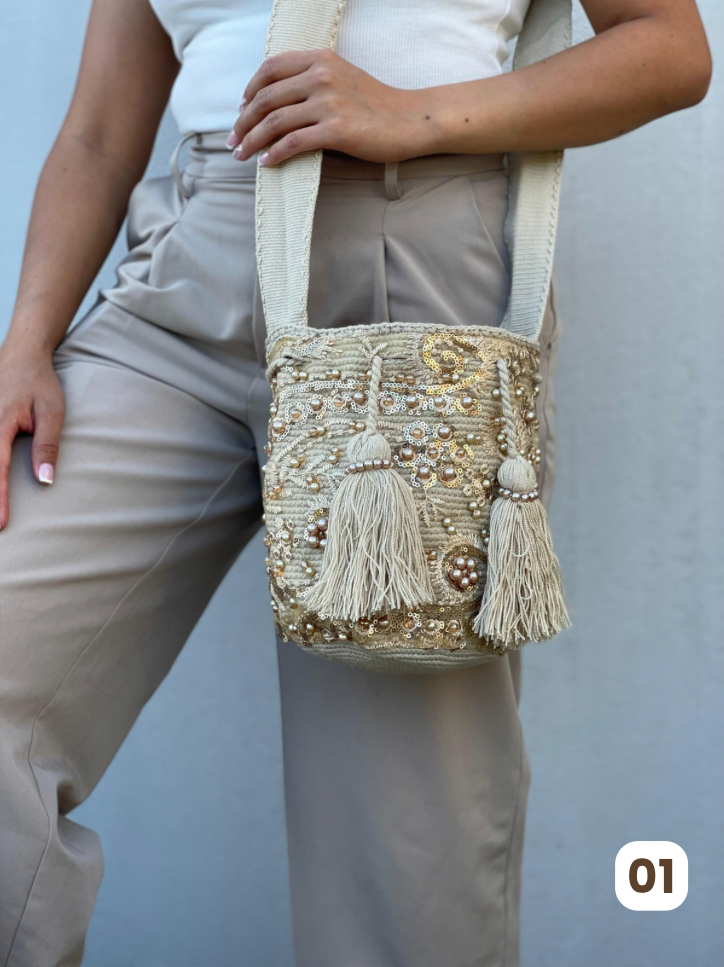 Mochila MEDIANA Recamada🌟💎(22x20)
