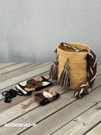 ✨Combo – Mochila Mediana + Portacelular + Monedero 🎁 – (22x20 cm)