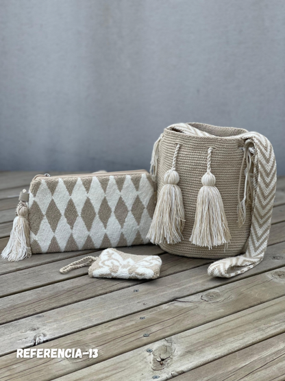 💫 Combos Wayuu: Mochila MEDIANA+ Sobre + (MONEDERO GRATIS) 🎁