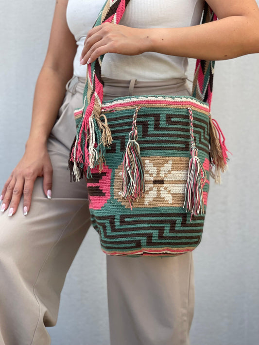 Mochila GRANDE Tonos Guayaba (31x28)