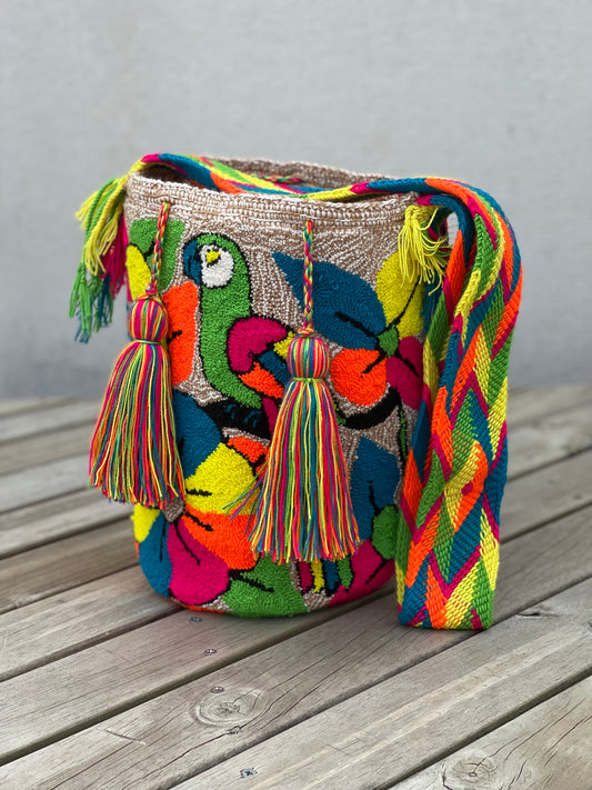 Mochila GRANDE Tapizada (31x28)🦜