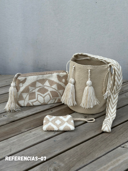 💫 Combos Wayuu: Mochila MEDIANA+ Sobre + (MONEDERO GRATIS) 🎁