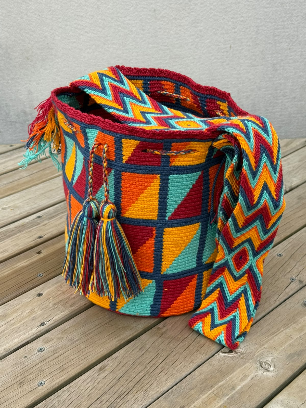 Mochila GRANDE Fiesta Tropical (31x28)