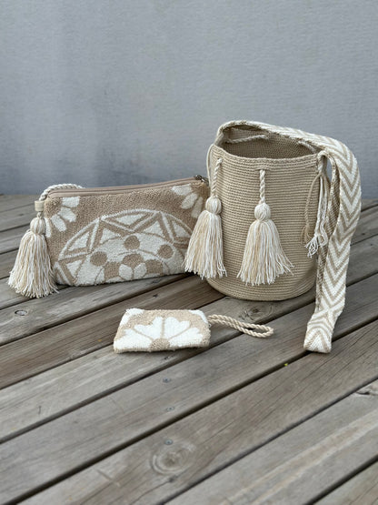 💫 Combos Wayuu: Mochila MEDIANA+ Sobre + (MONEDERO GRATIS) 🎁