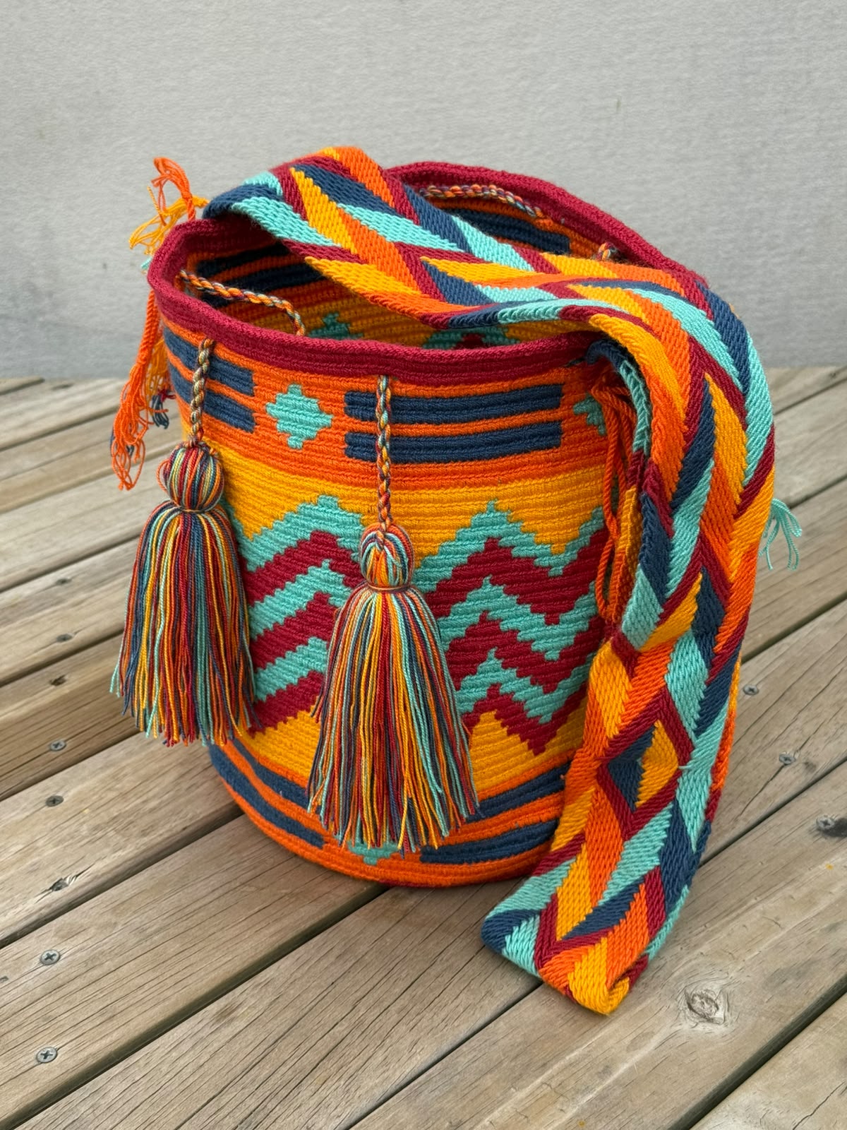 Mochila GRANDE Fiesta Tropical (31x28)