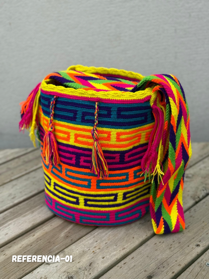 Mochila GRANDE Fiesta Tropical🌴 (31x28)