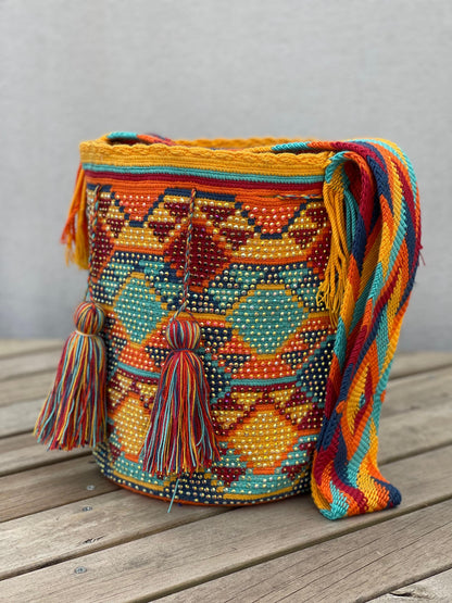 Large Pearl Wayuu Backpack