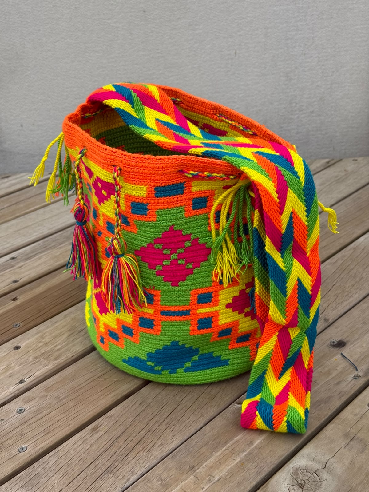 Mochila GRANDE Fiesta Tropical (31x28)