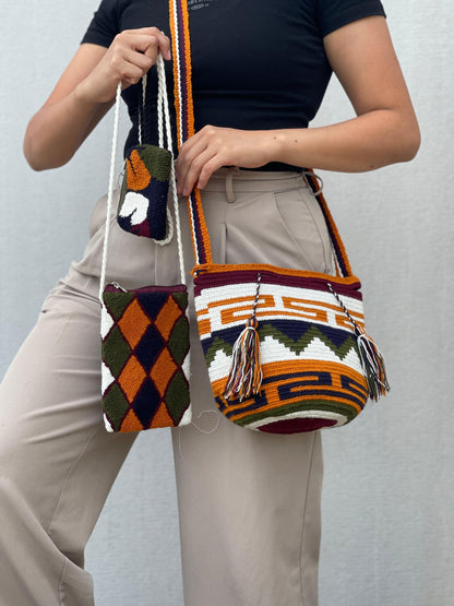 ✨Combo: Mochila MEDIANA Diseño+ Portacelular + (MONEDERO GRATIS) 🎁