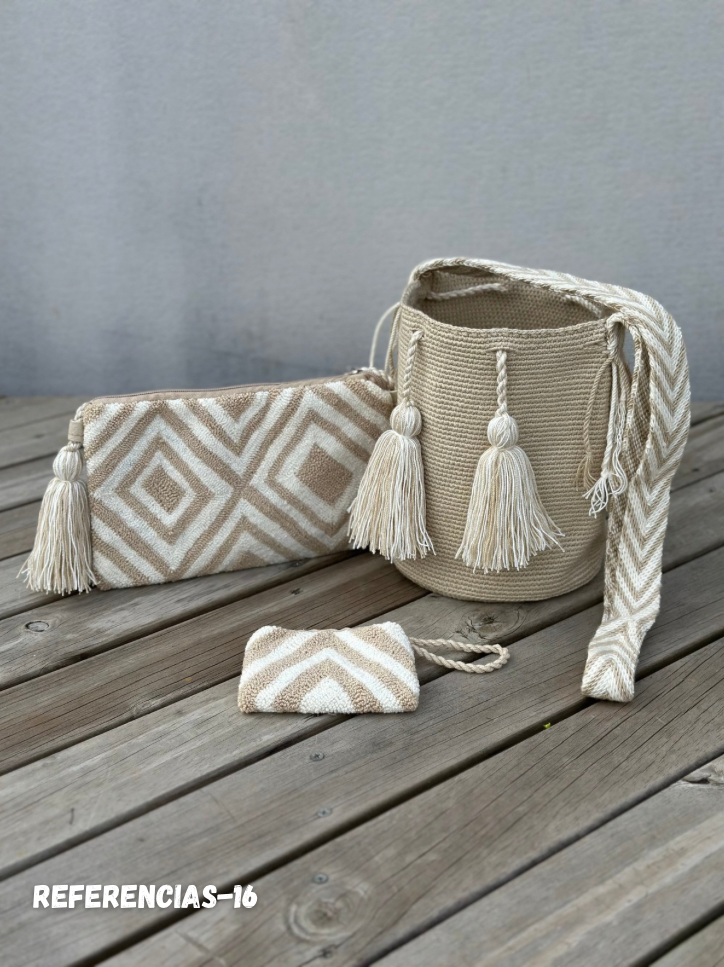 💫 Combos Wayuu: Mochila MEDIANA+ Sobre + (MONEDERO GRATIS) 🎁