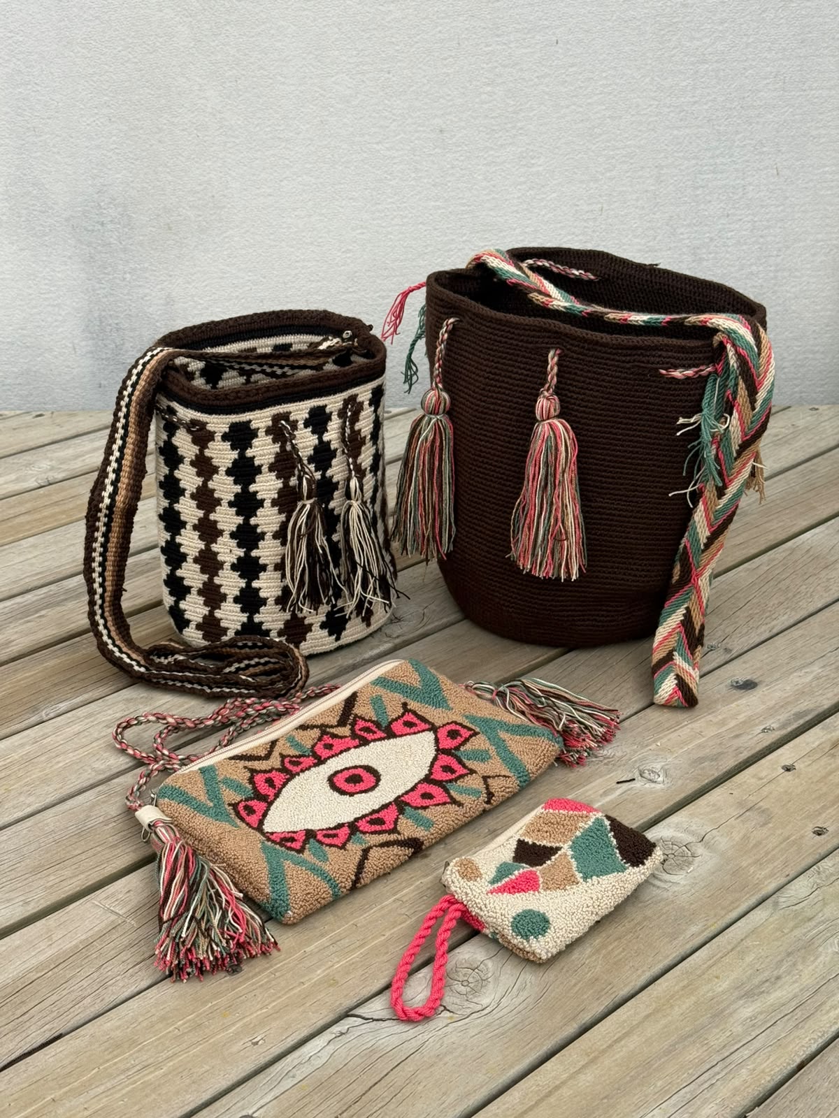 Combo Especial: 2 Mochilas MEDIANAS + (Sobre Wayuu + Monedero GRATIS)