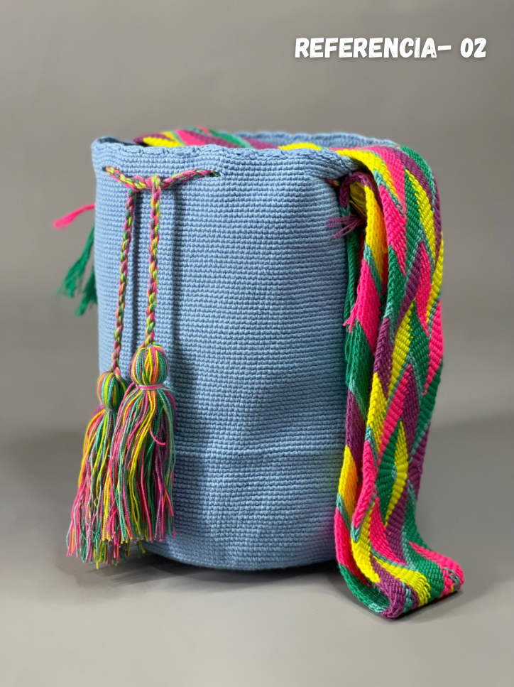 Mochila GRANDE Azul 🌊(31x28)