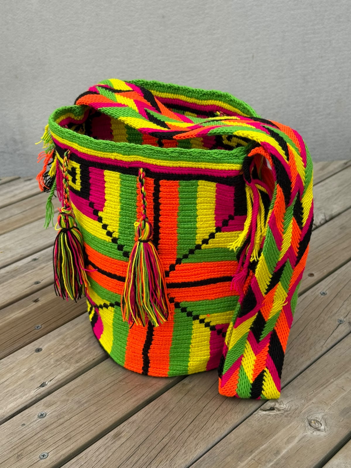 Mochila GRANDE Fiesta Tropical (31x28)