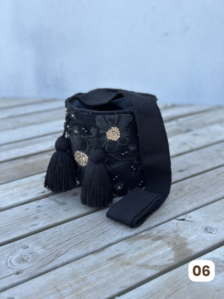 Mochila Recamada PEQUEÑA Primavera🌸🌷💎 (17x15)