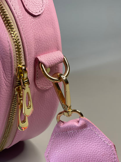 Bolso Redondo Wayuu Vibras Rosadas-Nuevo🌸