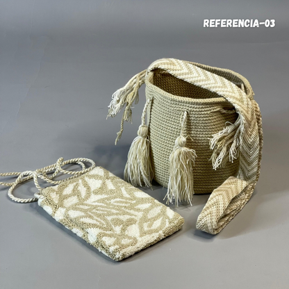 🎒📱 Combo Wayuu: Mochila Pequeña + PortaCelular 🚚✨