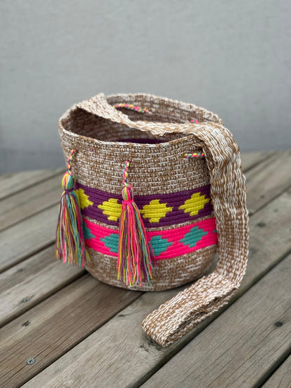 Mochila MEDIANA Tonos Pastel (22x18)⭐️