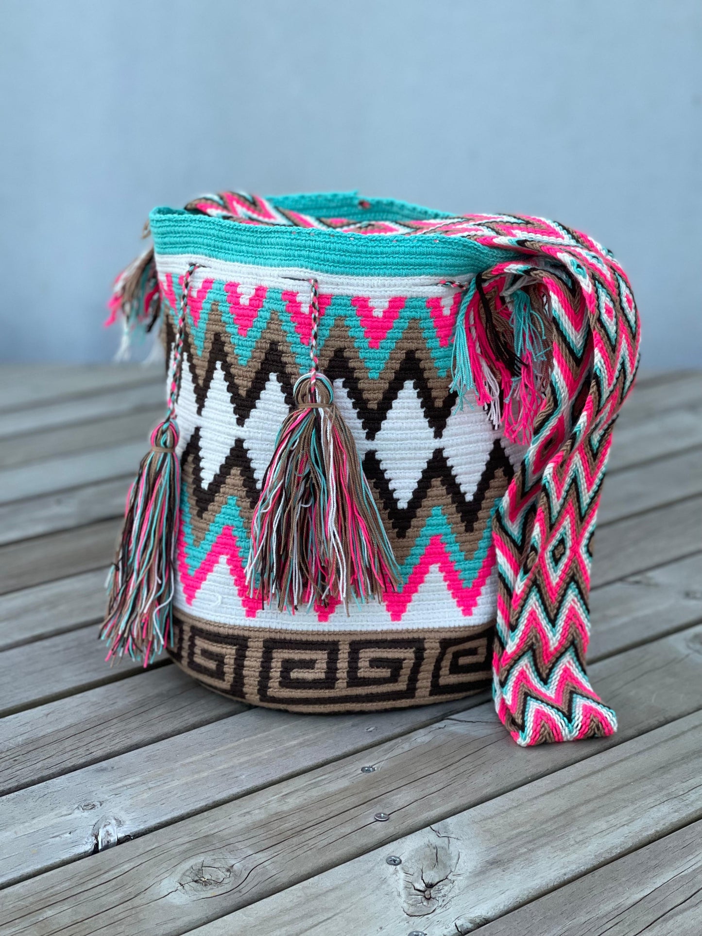 Mochila GRANDE Tonos Rosa🌹💞(31x28)