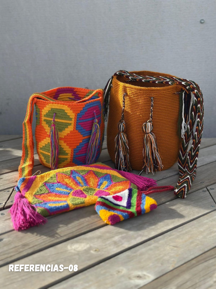 ✨Combo Especial: 2 Mochilas MEDIANAS+ (Sobre Wayuu + Monedero GRATIS) 🎁