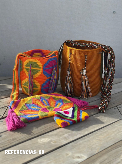 ✨Combo Especial: 2 Mochilas MEDIANAS+ (Sobre Wayuu + Monedero GRATIS) 🎁