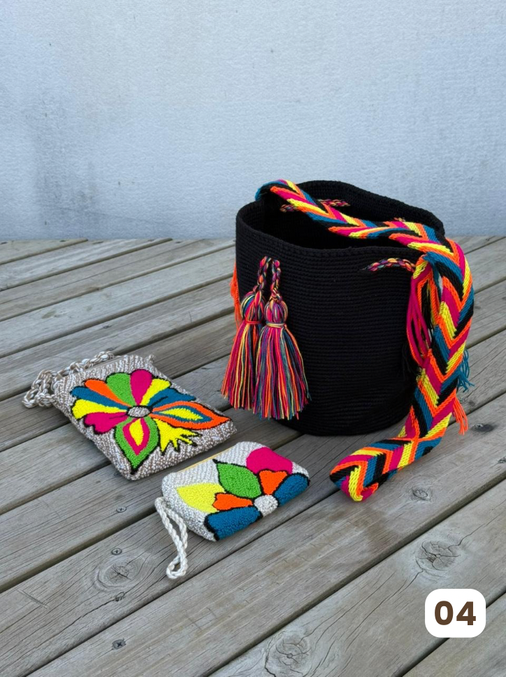 ✨Combo – Mochila Mediana + Portacelular + Monedero 🎁 – (22x20 cm)
