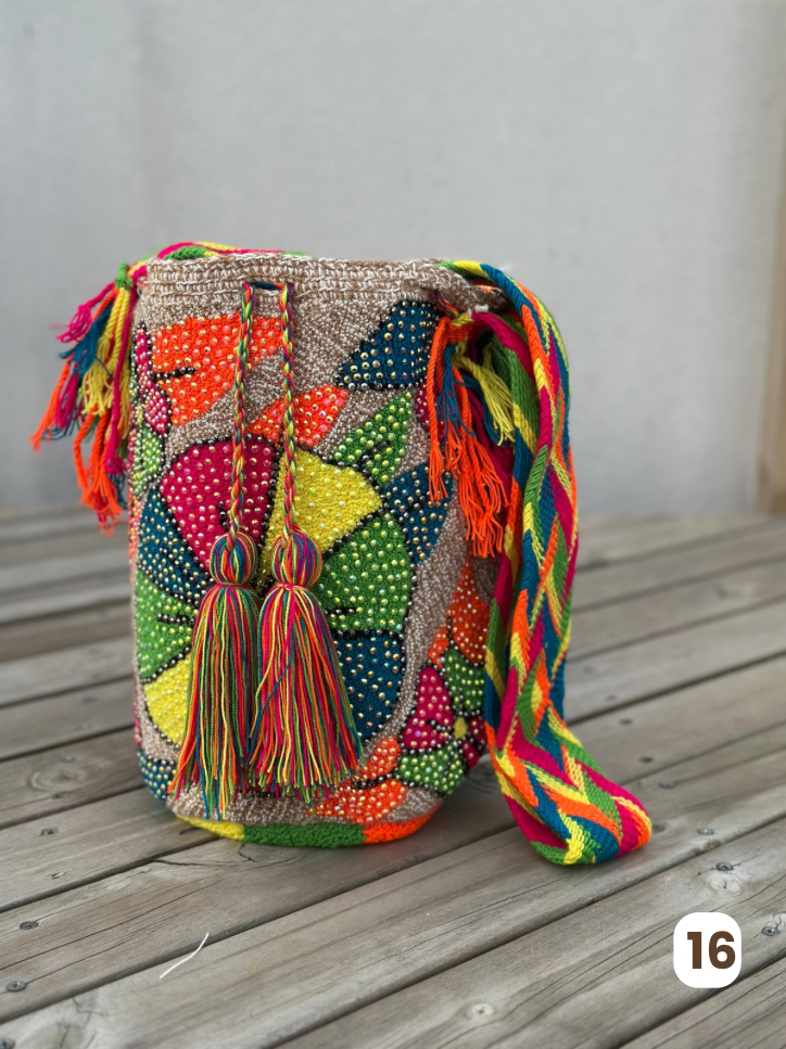 Large Pearl Wayuu Backpack