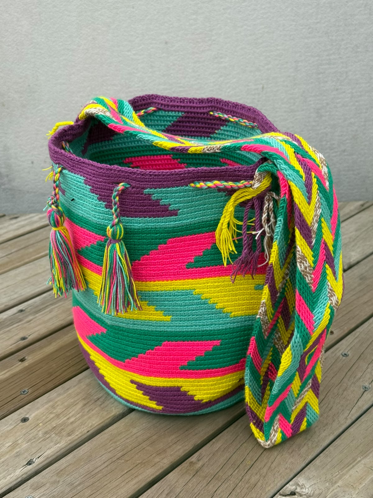 Mochila GRANDE Fiesta Tropical (31x28)