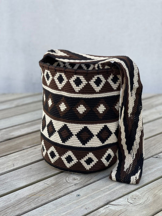 Mochila GRANDE tipo Arhuaca ⭐️🐑(30x28)