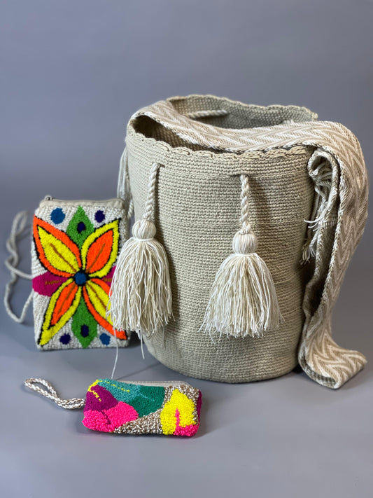 💫 Combo: Mochila GRANDE+ Portacelular + (MONEDERO GRATIS) 🎁