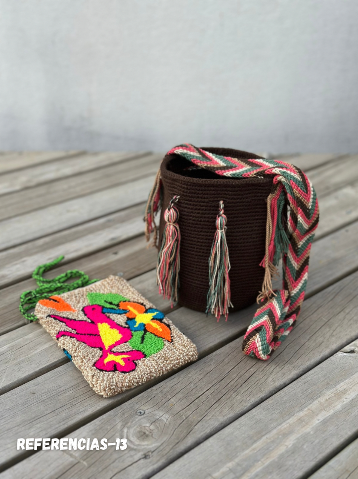 🎒📱 Combo Wayuu: Mochila Pequeña + PortaCelular 🚚✨