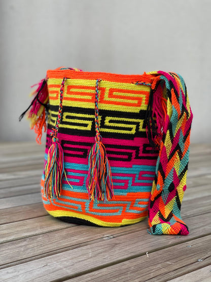 Mochila GRANDE Fiesta Tropical🌴 (31x28)