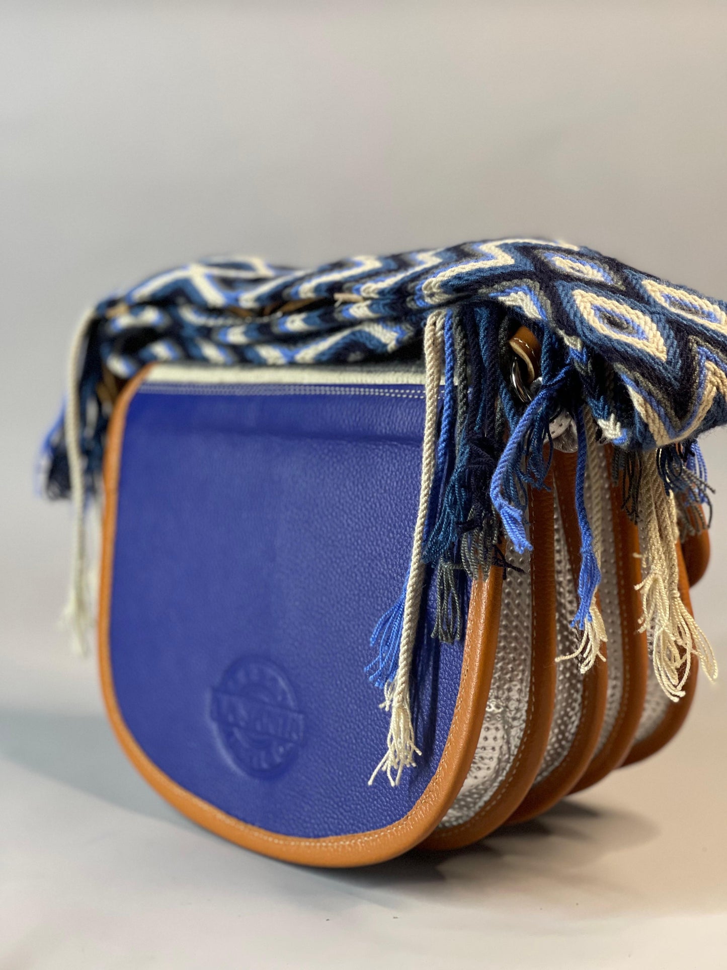 Carriel Wayuu Laberinto Azul🔵-Nueva Colección⭐️