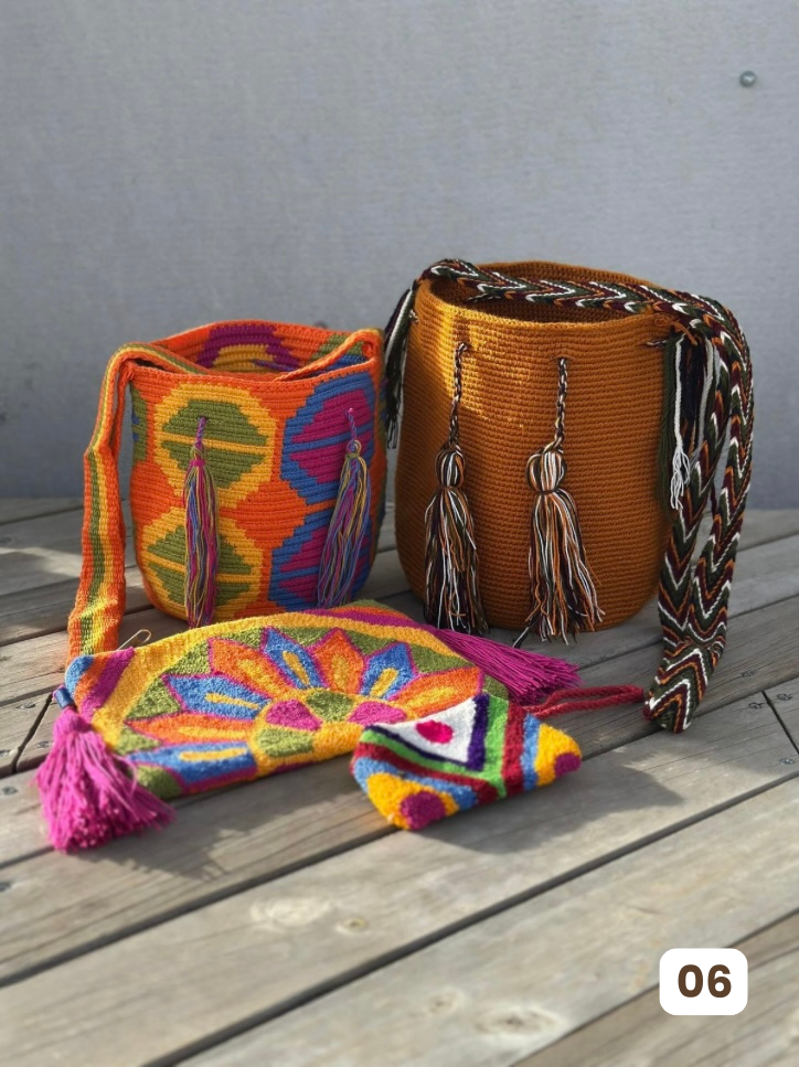 ✨Combo Especial: 2 Mochilas MEDIANAS+ (Sobre Wayuu + Monedero GRATIS) 🎁