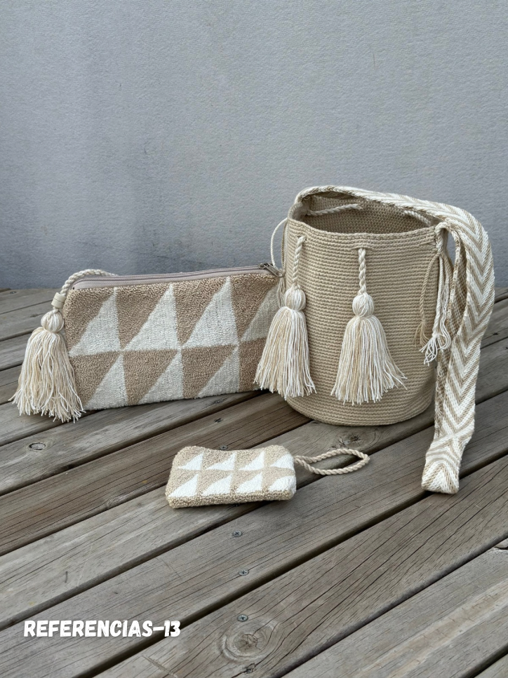 💫 Combos Wayuu: Mochila MEDIANA+ Sobre + (MONEDERO GRATIS) 🎁